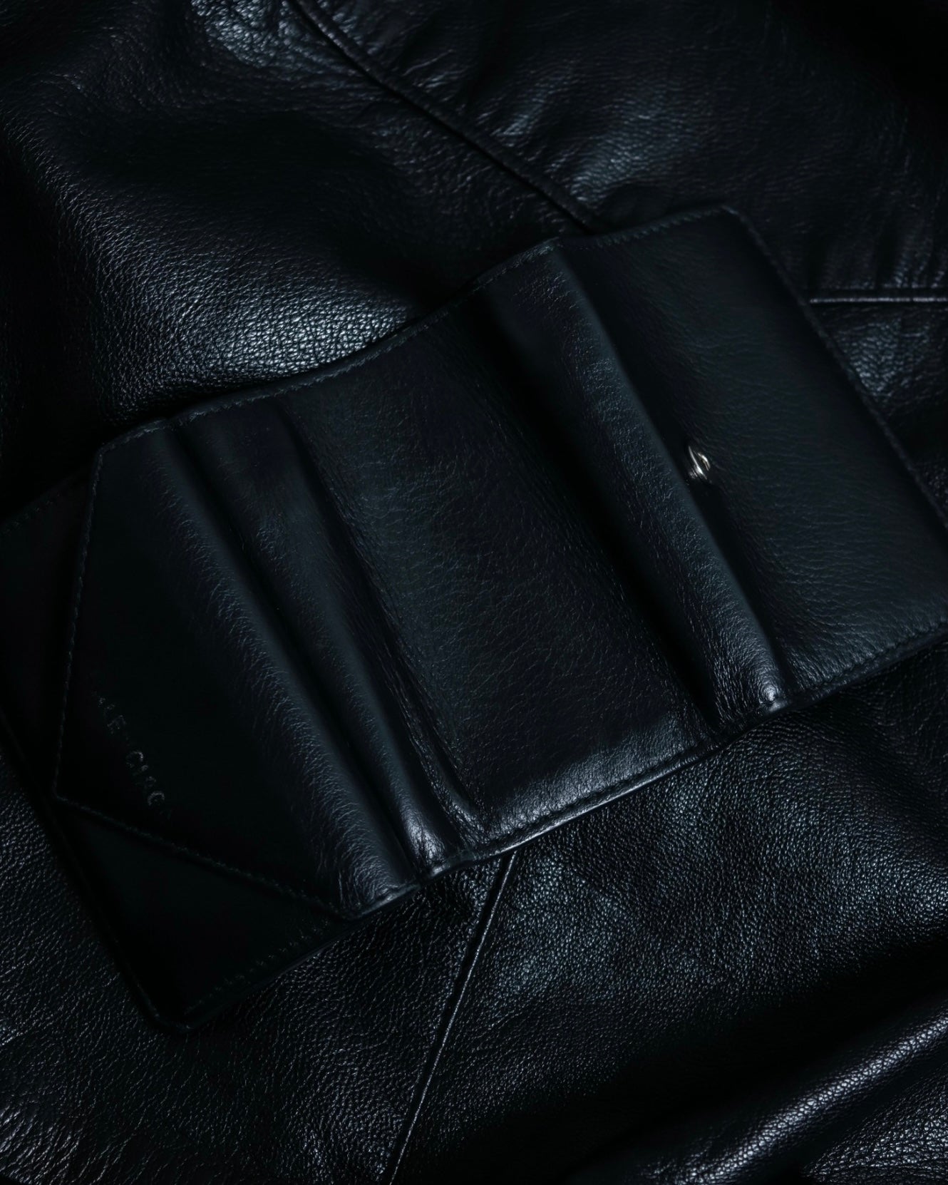 "BALENCIAGA" Leather compact wallet