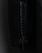 "Emporio Armani" leather stitch special design jacket