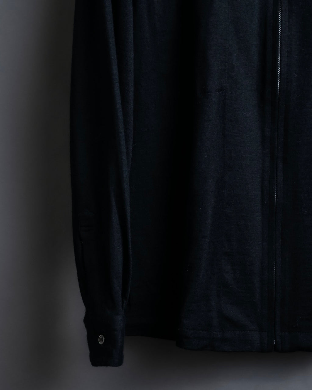 "COMME des GARCONS HOMME"Summer wool zip-up box silhouette jacket