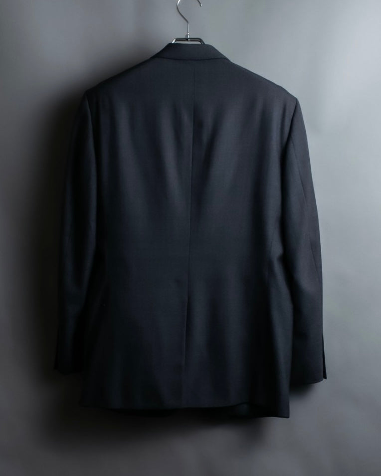 "KANSAI YAMAMOTO" Grey hidden check three-piece set up