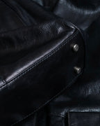 "YSL" Leather belt detail shoulder bag