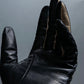 "Calvin Klein" Dead stock black & off-white leather gloves