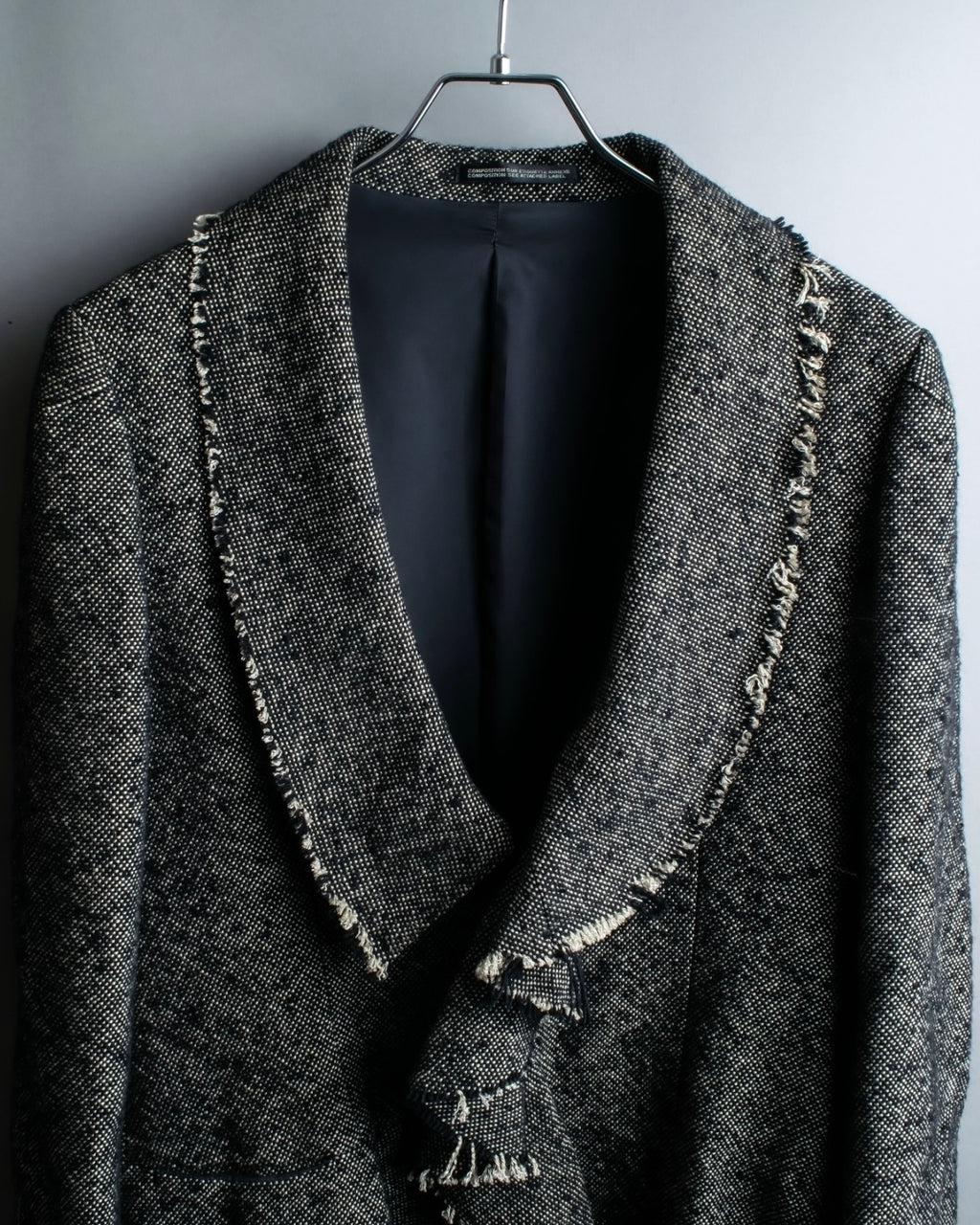 "Yohji Yamamoto +NOIR" Frill smoking jacket