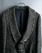 "Yohji Yamamoto +NOIR" Frill smoking jacket
