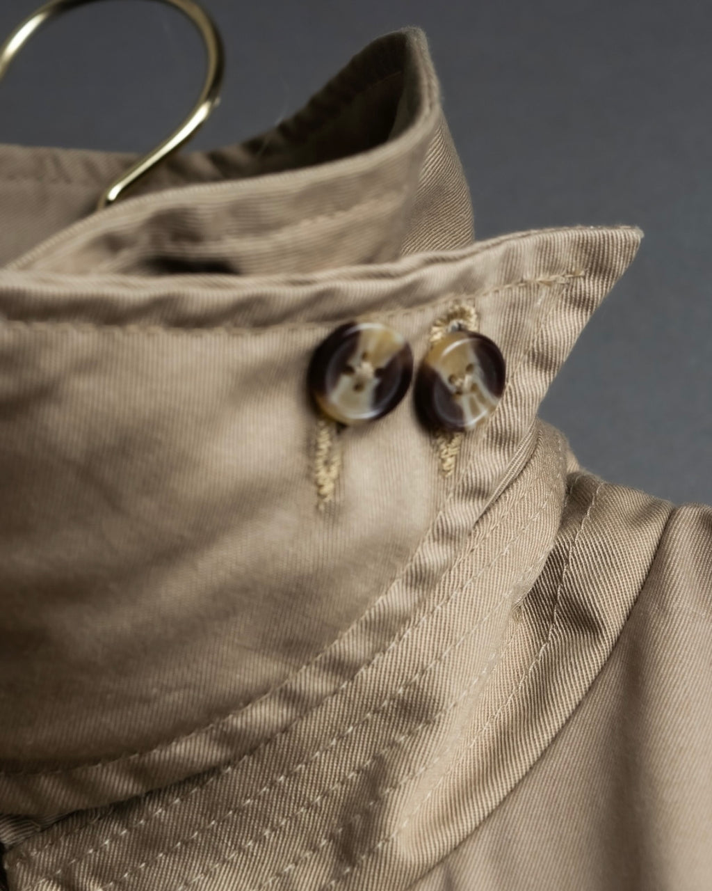 "SEEALL" patchwork designed maxi trench coat