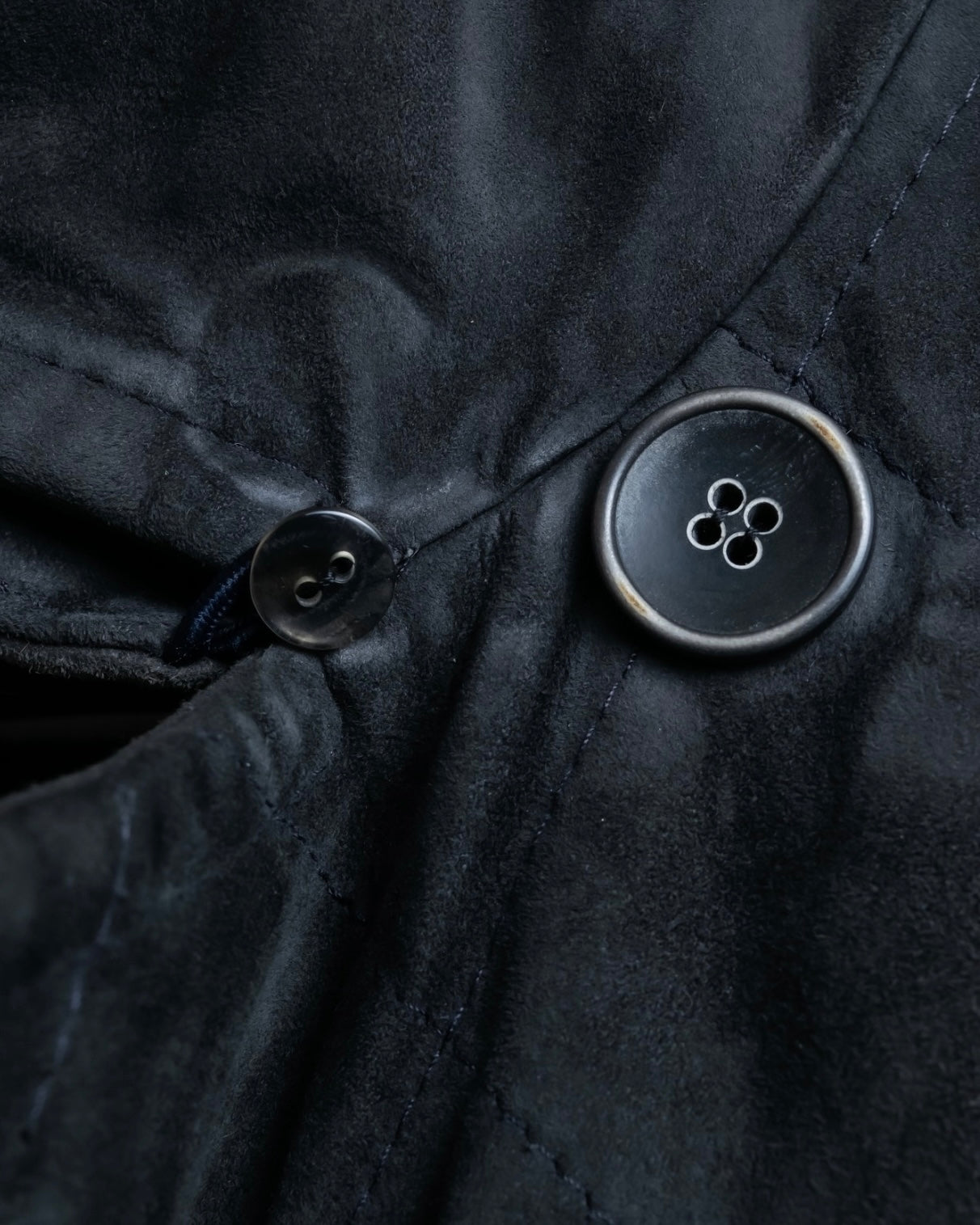 "EMMETI" goatskin quilted P coat