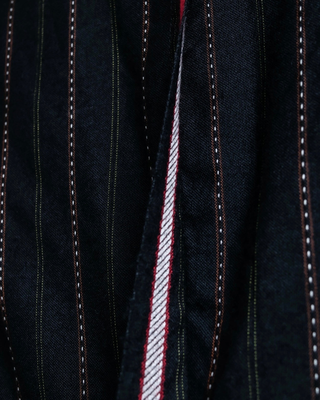 "Y's" Red Line Striped Wrap Pants Design Setup