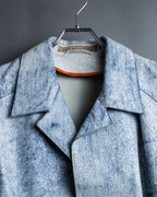 "CRISTIANO di THIENE"Crack design white leather jacket