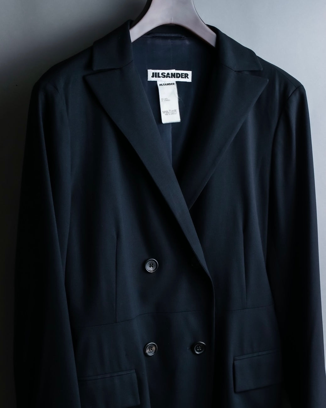 "JIL SANDER" double-breasted lightweight wool jacket