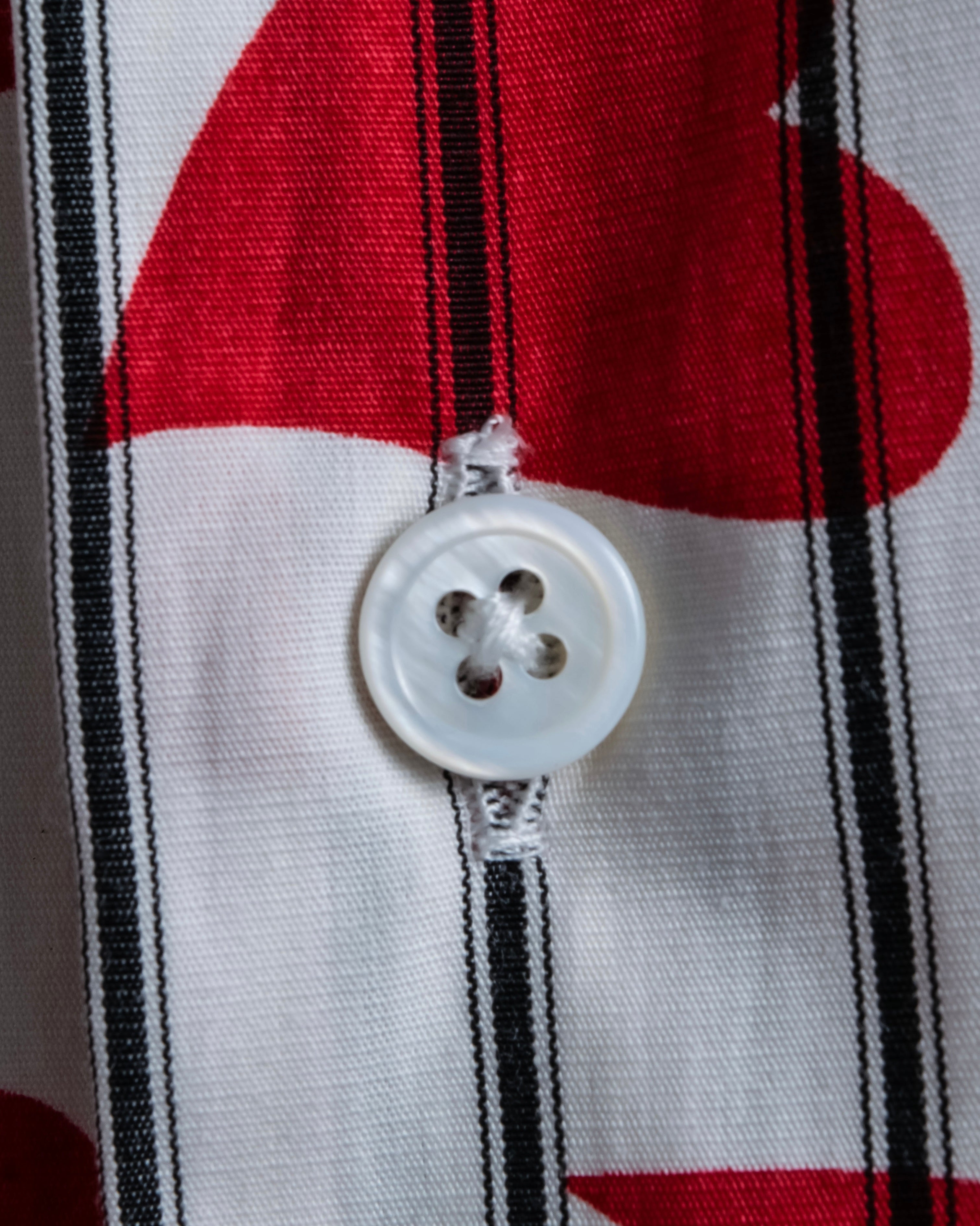 “JW Anderson” heart pattern designed striped shirt