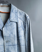 "CRISTIANO di THIENE"Crack design white leather jacket