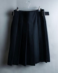 "Tricot Comme des Garçons" wool pleated wrap skirt