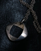 “Georg Jensen” inside out designed silver chain necklace