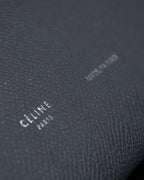 "CELINE" Strap large multi-function leather long wallet