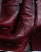 "Maison Martin Margiela (AW 2014)" Cowhide grunge heel boots