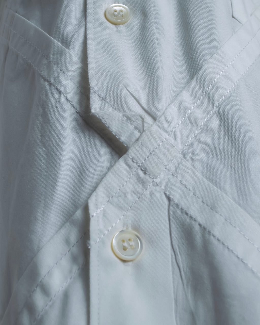 “Comme des Garçons Homme Plus Ever Green” special diagonal cut designed shirt