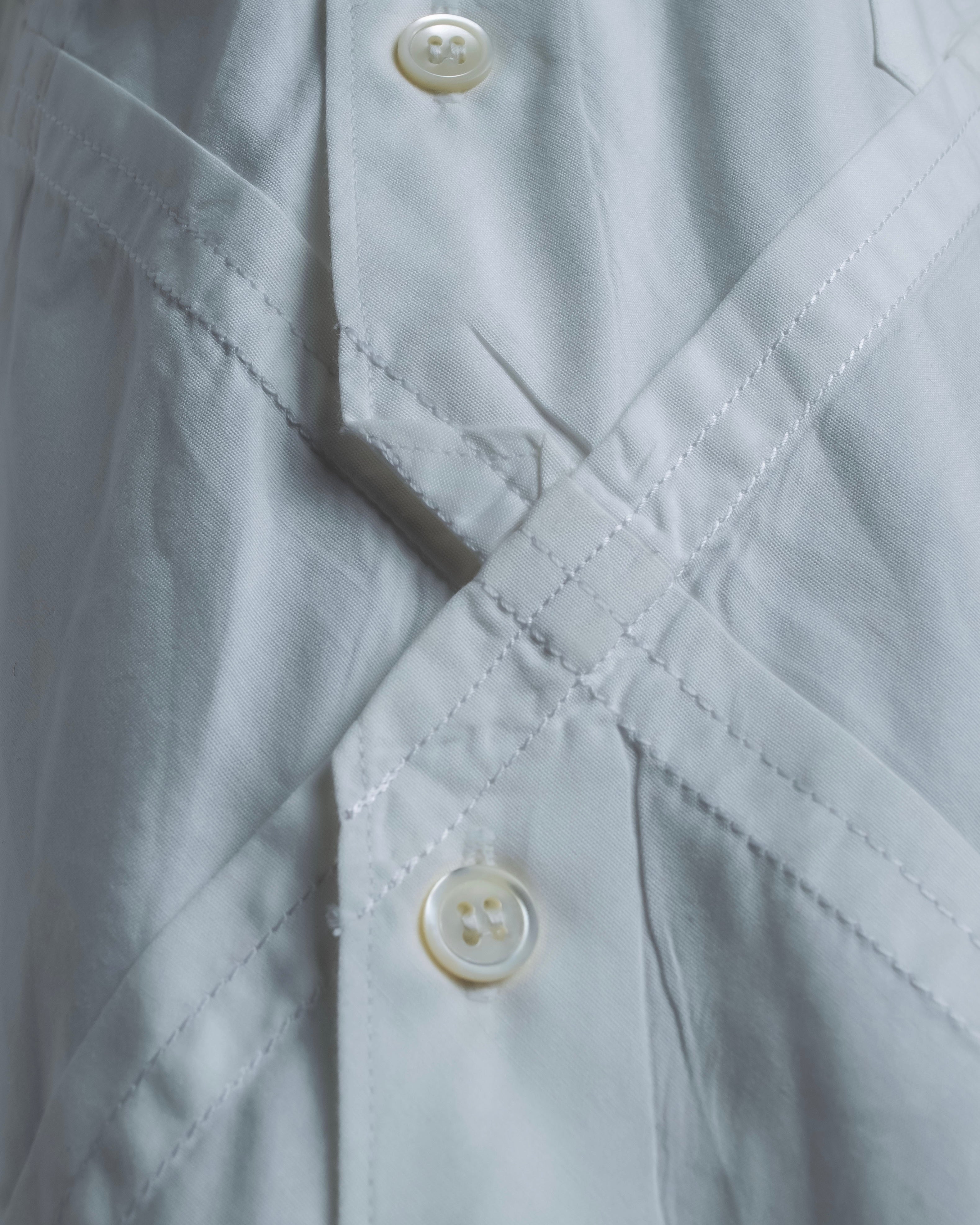 “Comme des Garçons Homme Plus Ever Green” special diagonal cut designed shirt
