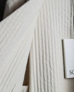 "SOWER" cashmere cotton double breasted tailored jacket