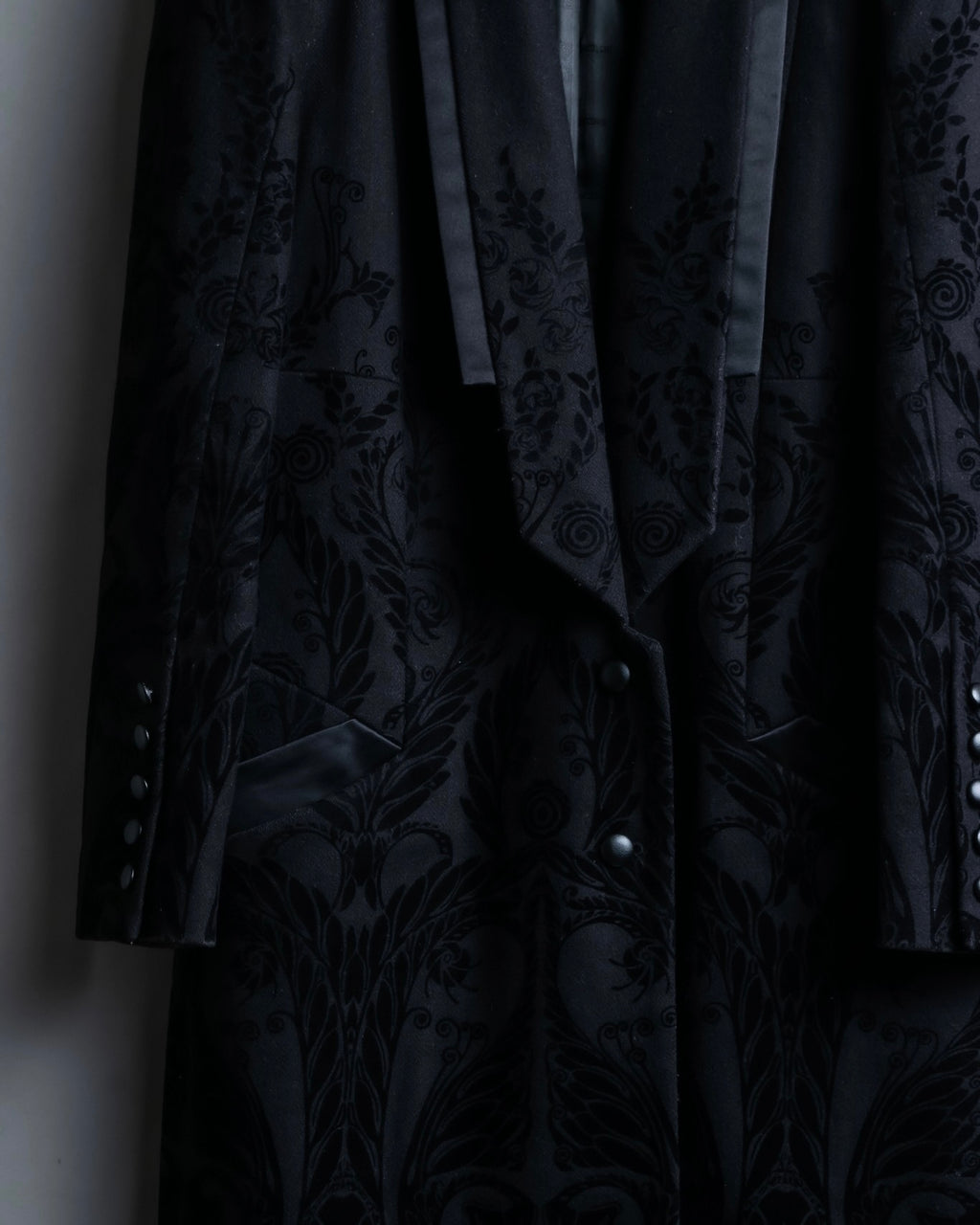 "Just Cavalli" Botanical tattooed wool coat