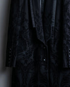 "Just Cavalli" Botanical tattooed wool coat