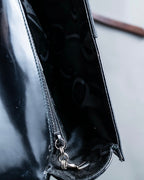 "Salvatore Ferragamo" enamel shoulder bag