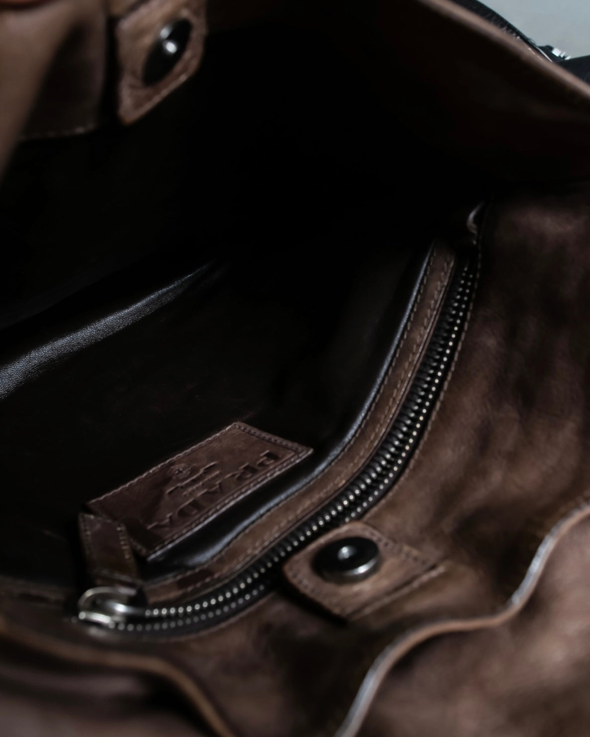 "PRADA" Real leather wrapped bag