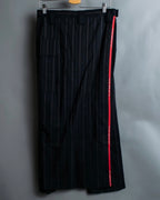 "Y's" Red Line Striped Wrap Pants Design Setup