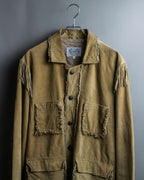 Vintage suede fringe jacket