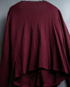 "VALENTINO" Virgin wool ruffled flower design cardigan