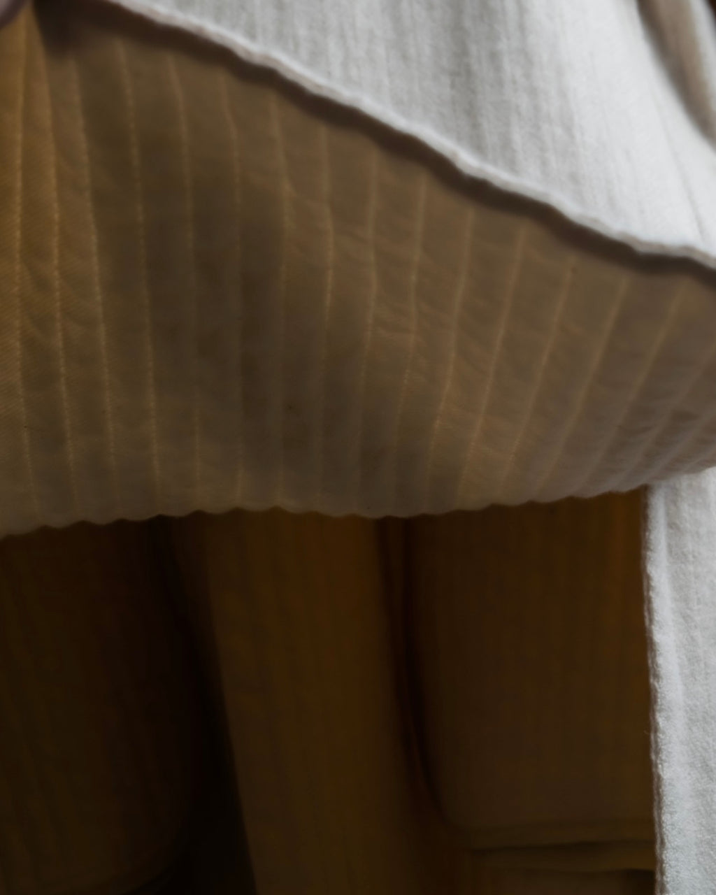 "SOWER" cashmere cotton double breasted tailored jacket