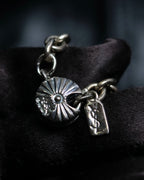 "Yves Saint Laurent" Overlapping fabric motif necklace