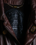 Vintage super oversized leather coat