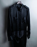 "BALENCIAGA" Trench design silk dress