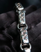 "Yves Saint Laurent" Overlapping fabric motif necklace