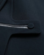 "Alexander wang"Leather piping tailored jacket with back fastening design