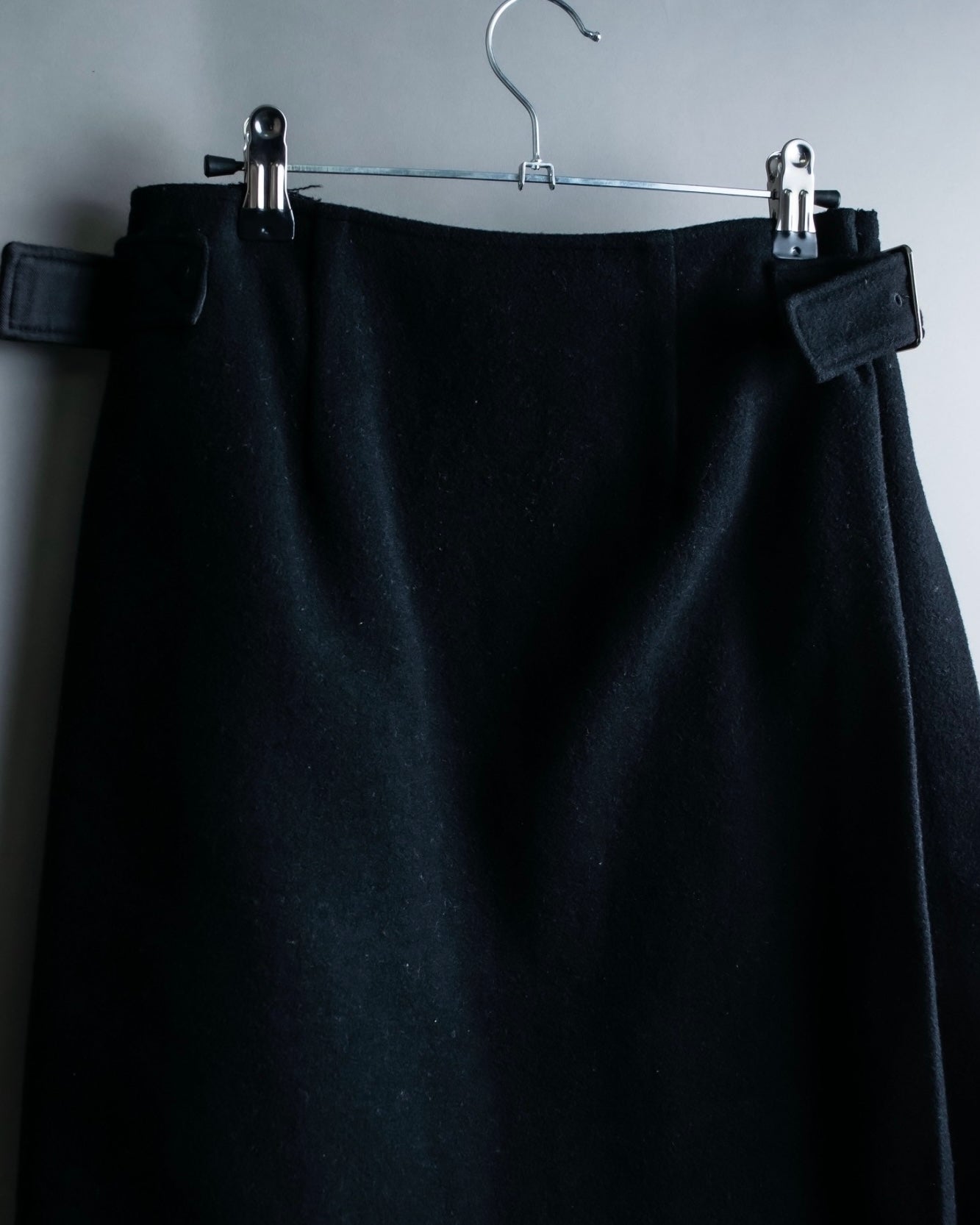 "Tricot Comme des Garçons" wool pleated wrap skirt