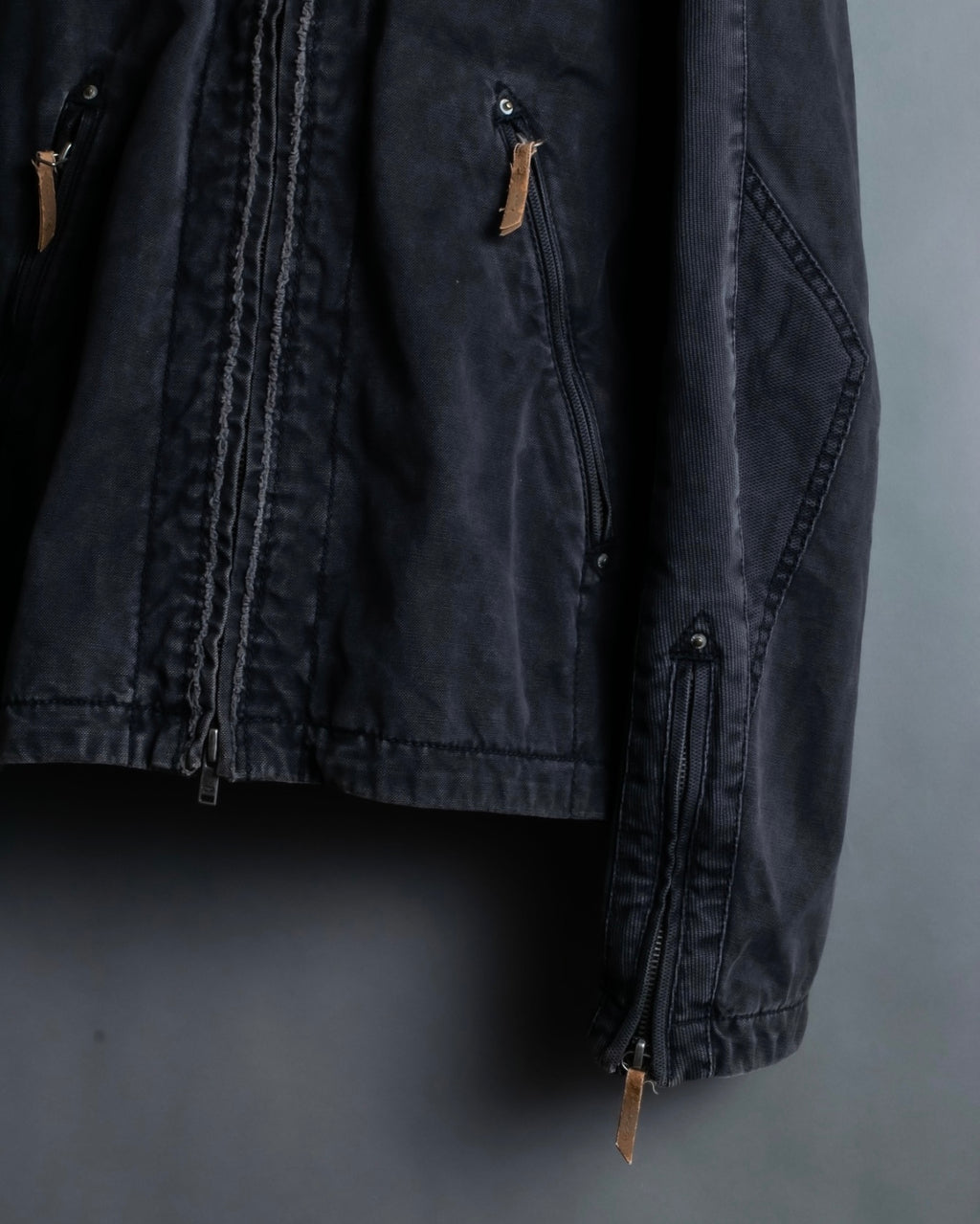 "DIESEL" Double zip gimmick jacket