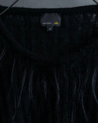 "FENDI" Hair fringe sheer combination summer knit