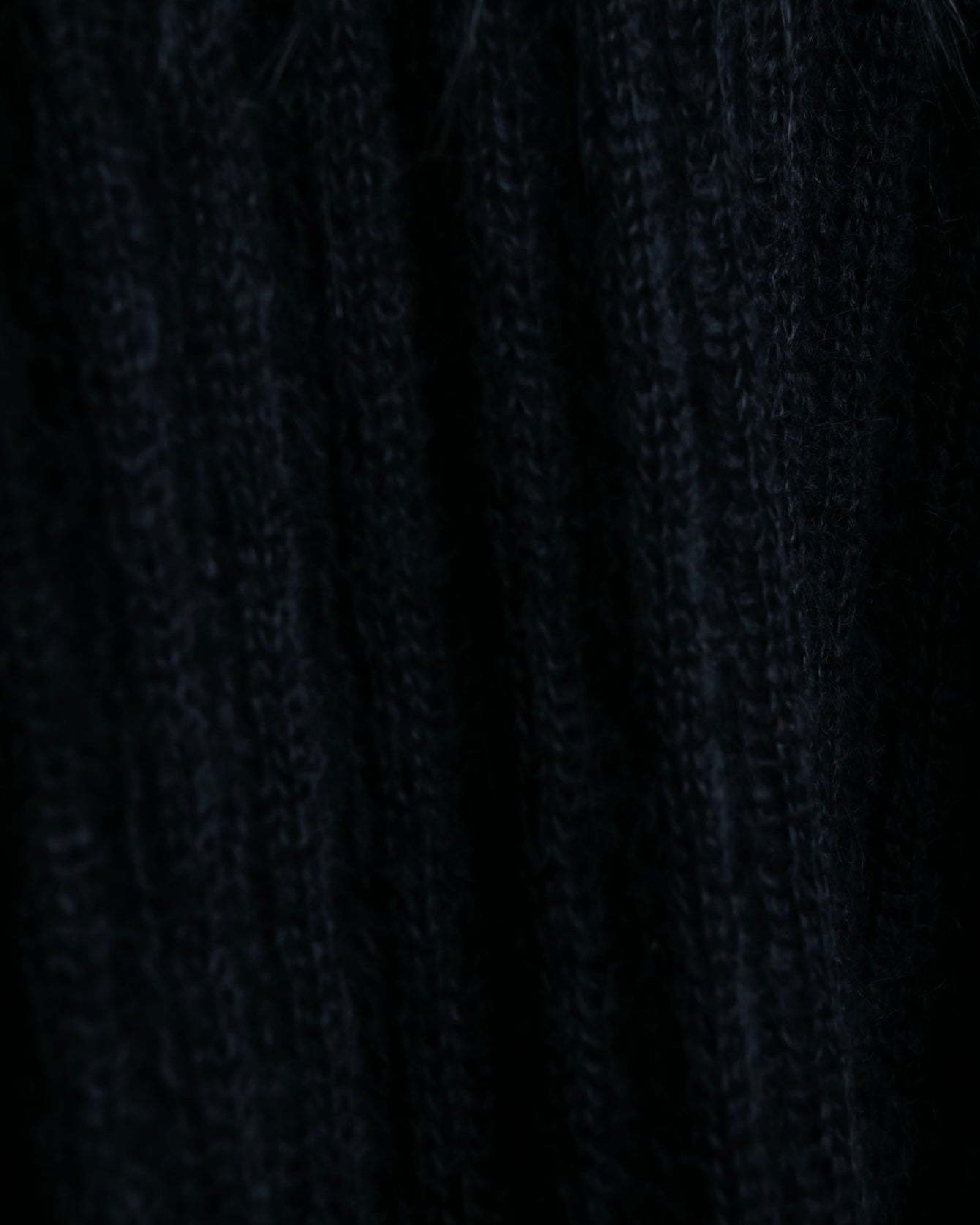 "FENDI" Hair fringe sheer combination summer knit