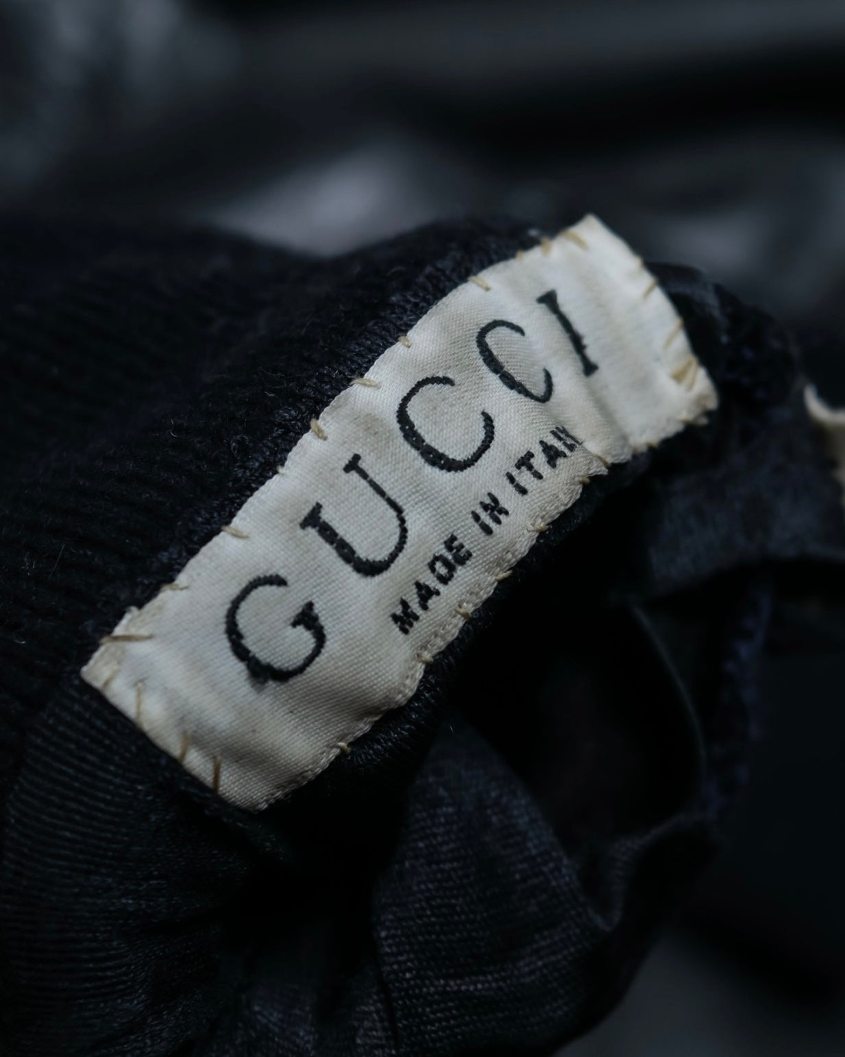 "GUCCI" Horsebit Leather×cashmere Gloves