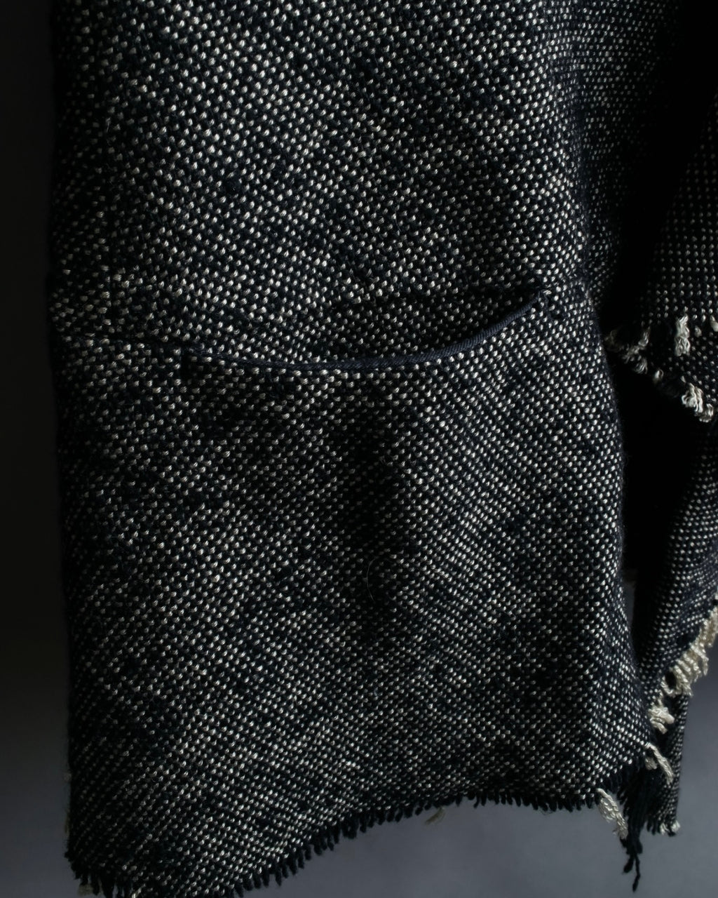 "Yohji Yamamoto +NOIR" Frill smoking jacket