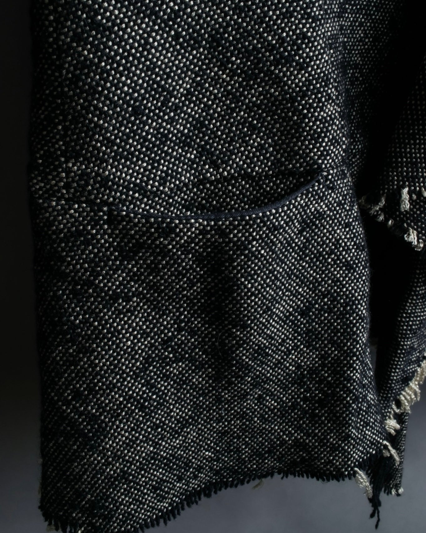 "Yohji Yamamoto +NOIR" Frill smoking jacket