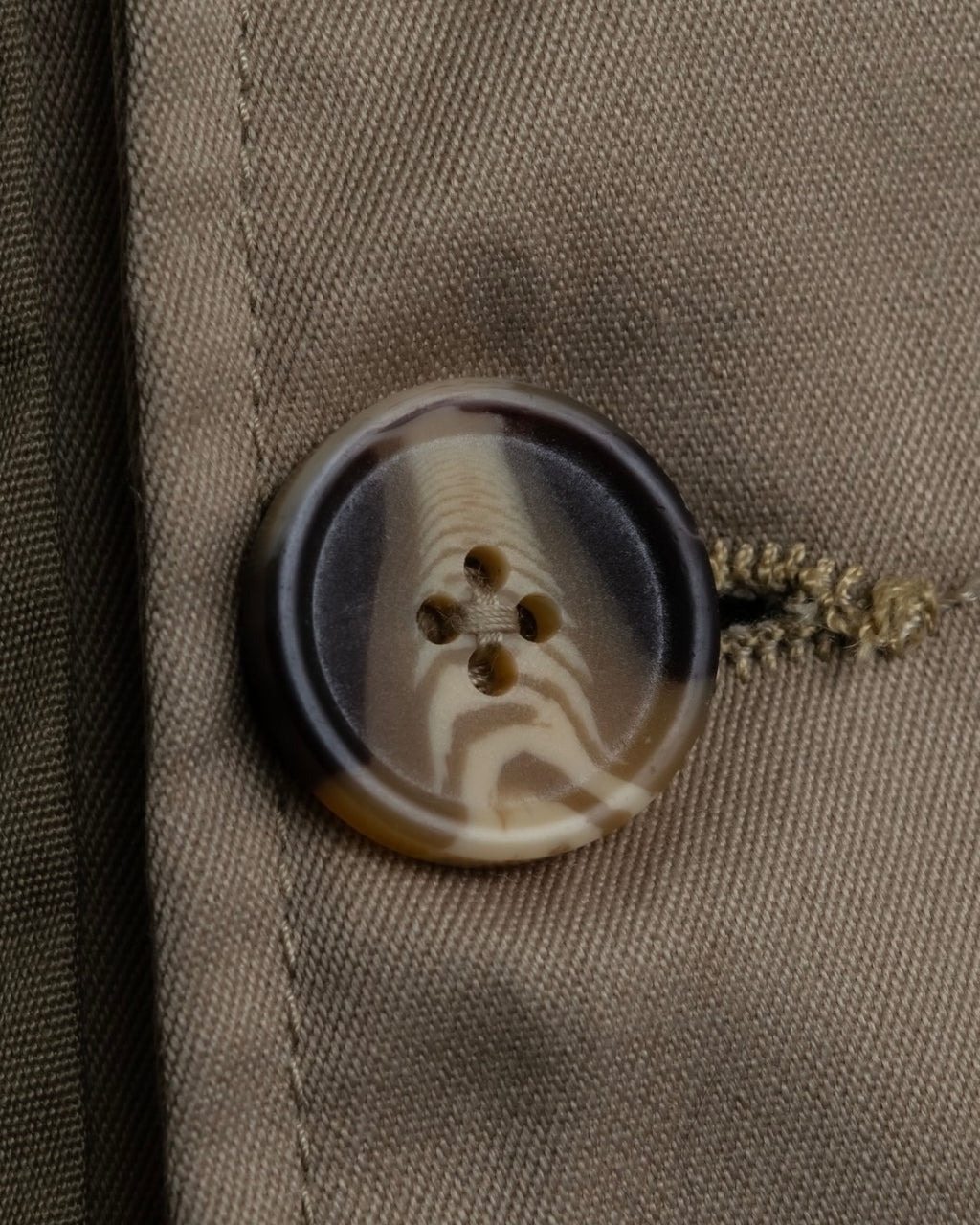 "SEEALL" patchwork designed maxi trench coat