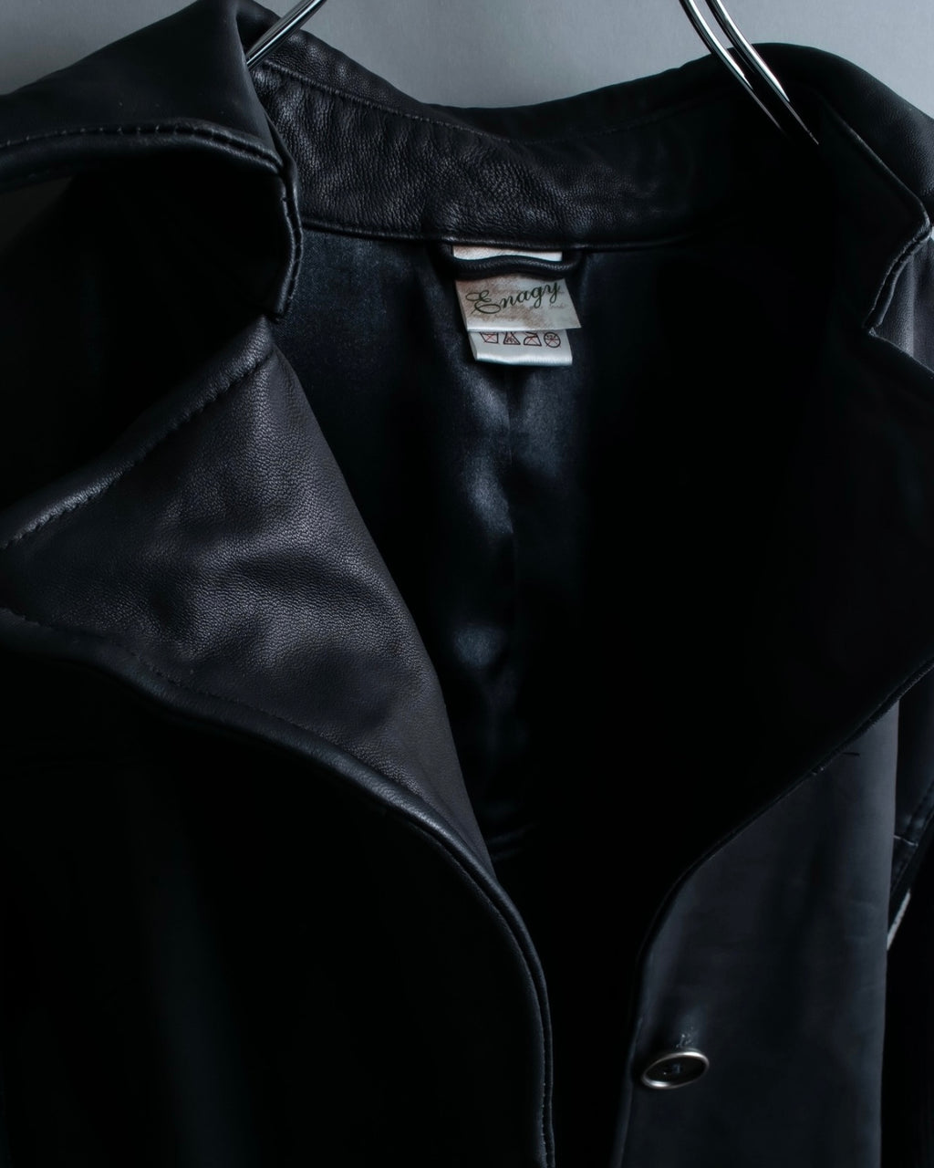 Vintage Leather x CORDUROY combination trench coat