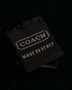 "Vintage COACH" leather shirred long gloves