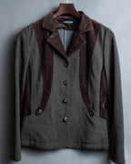 "KANSAI BIS" tailored corduroy combination jacket
