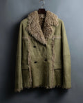 Vintage kargan lamb suede combination jacket