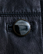 "Issey Miyake" Archive leather coat