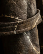 "NIEDIECK" Yarn sewn fur special hoodie jacket