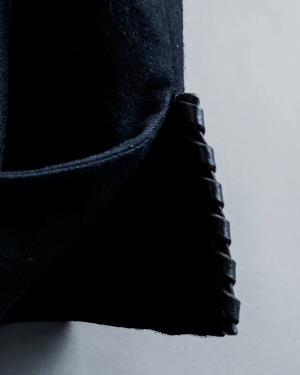 "GIANFRANCO FERRE" Virgin wool leather piping jacket